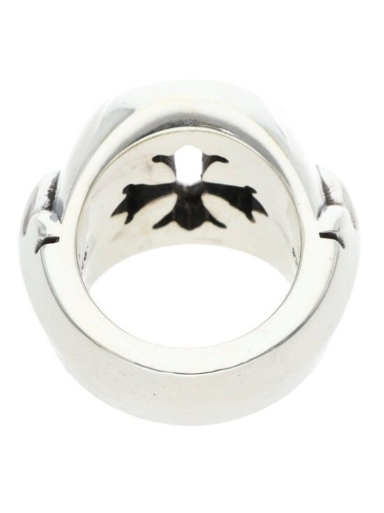 Chrome Hearts CH Plus Bubblegum Ring Size 4 New Chrome Hearts Open Pls Plus Silver Ring